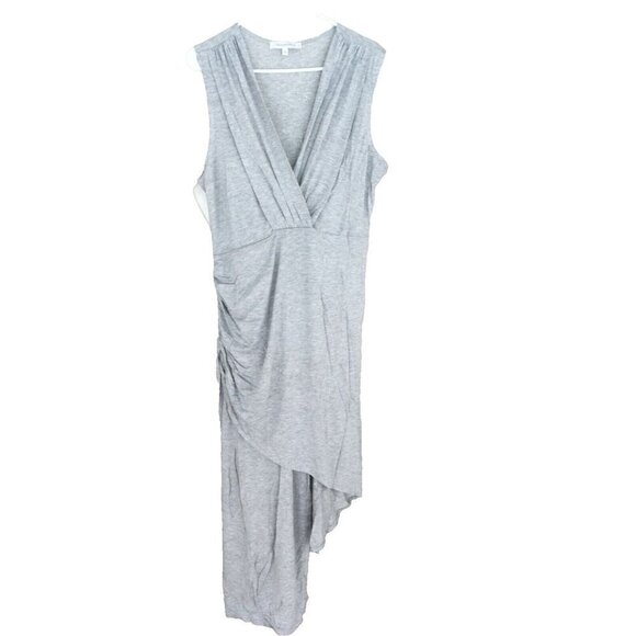 Vanity Room Knit Wrap Dress Asymmetrical Midi Mini Size XL Flowy Sleeveless NEW - Picture 1 of 11